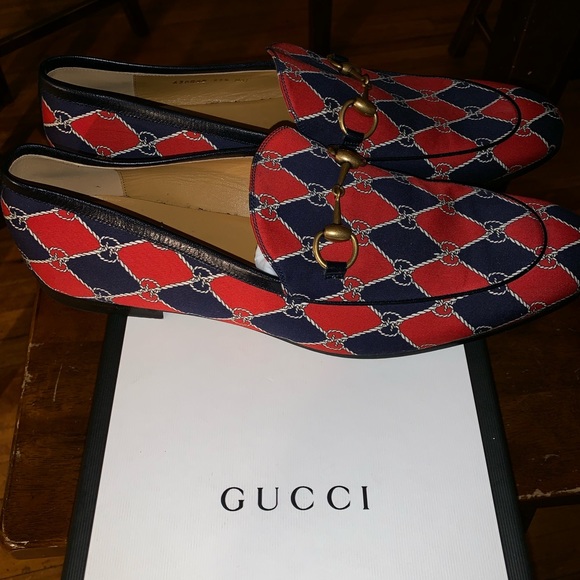 Red & Blue Men’s Gucci Loafer. Size 11.5 main image 6
